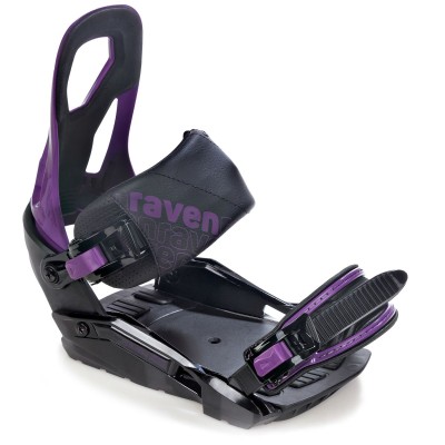 Legaturi snowboard Raven S200 Negru/Violet | winteroutlet.ro
