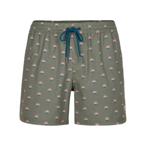 Pantaloni de baie O'Neill Mini Print Shorts Verde | winteroutlet.ro