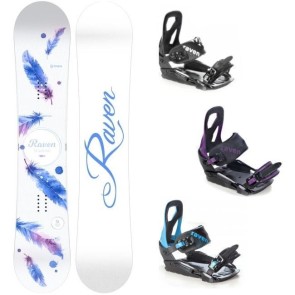 Pachet snowboard Raven Mia Alb cu Raven S200 | winteroutlet.ro