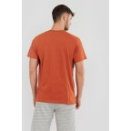 Tricou Fundango Basic T Logo-5 T-shirt Portocaliu | winteroutlet.ro