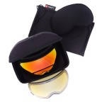 Ochelari schi si snowboard Majesty The Force Spherical Negru / Lentila Fire Opal | winteroutlet.ro