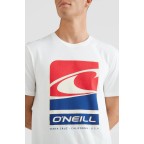 Tricou O'Neill Flag Wave T-Shirt Alb | winteroutlet.ro