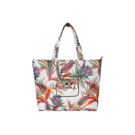 Coastal Print Tote Alb