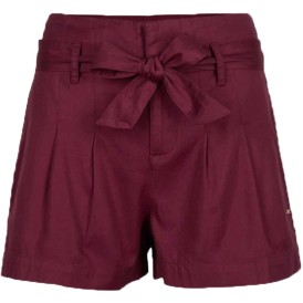 Belted Shorts Rosu